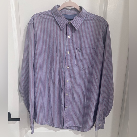 American Eagle Outfitters Other - American Eagle Outfitters Purple Casual Button Down Shirt